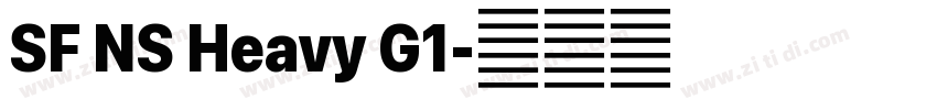 SF NS Heavy G1字体转换 SF NS Heavy G1字体转换